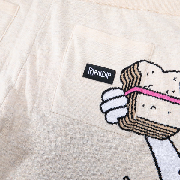 Ripndip Lets Get This Bread Knit Shorts (Natural)