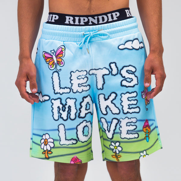 Ripndip Lets Make Love Sweatshorts (Multi)
