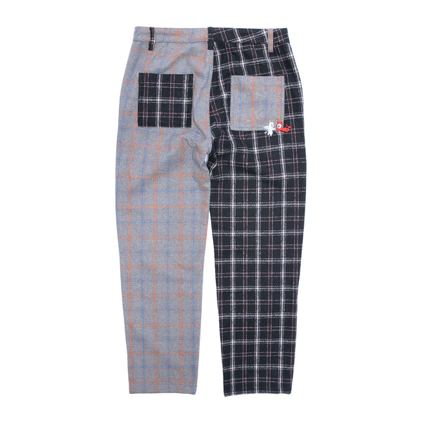 Ripndip Limbo Split Plaid Flannel Pants (Dark Brown)