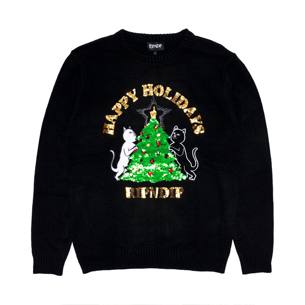 ripndip Litmas Tree Knitted Sweater (Black)