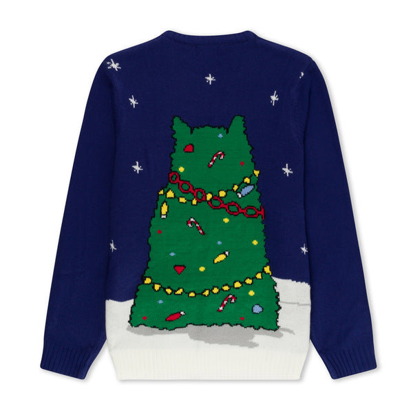 Ripndip Litmas Tree Light Up Knit Sweater (Navy)