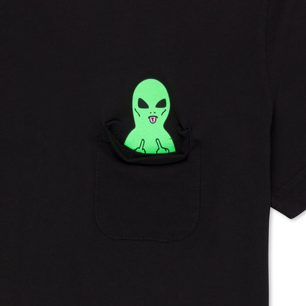Ripndip Lord Alien Cropped Pocket Tee (Black)