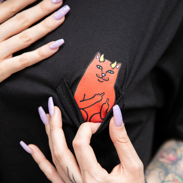 Ripndip Lord Devil Pocket Crop Tee (Black)