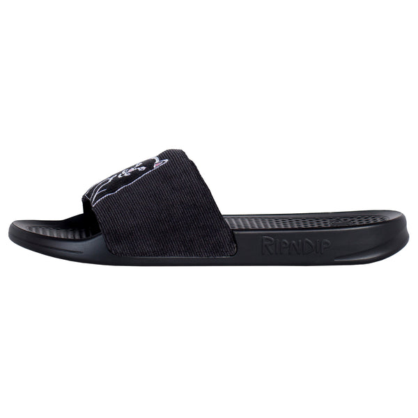 Ripndip Lord Jermal Slides (Black Corduroy)
