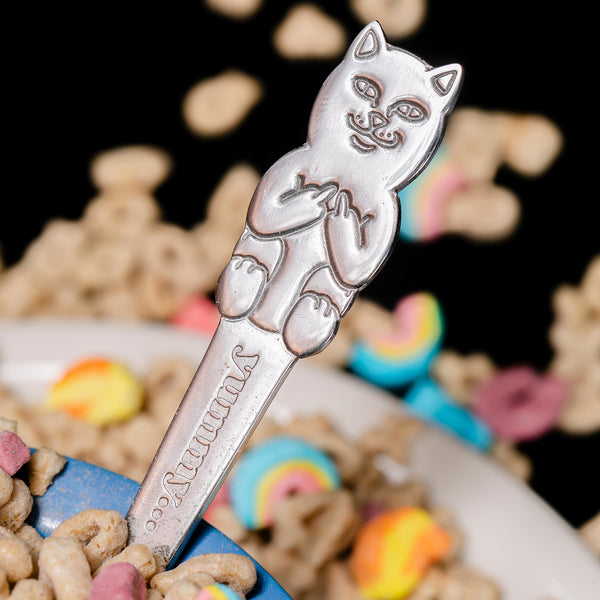 Ripndip Lord Nermal 3 PC Cutlery Set (Silver)