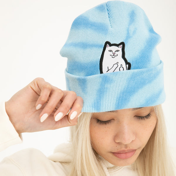 Ripndip Lord Nermal Beanie (Light Blue Tie Dye)