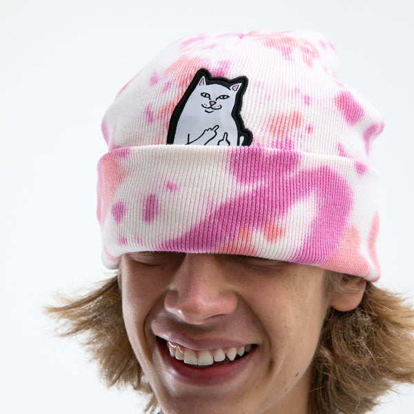 Ripndip Lord Nermal Beanie (Pink Tie Dye)