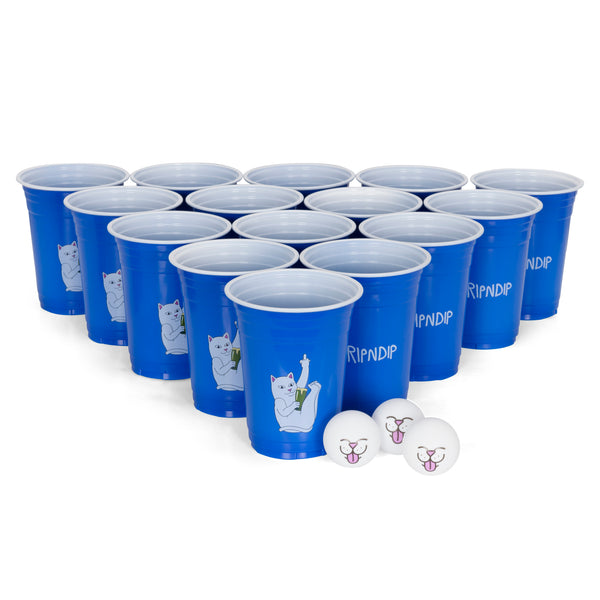 Ripndip Lord Nermal Beer Pong Set (Blue)