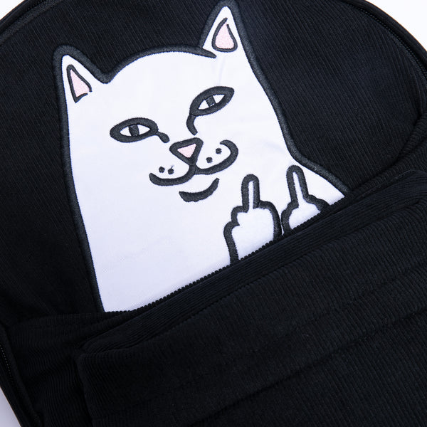 Ripndip Lord Nermal Corduroy Backpack (Black)