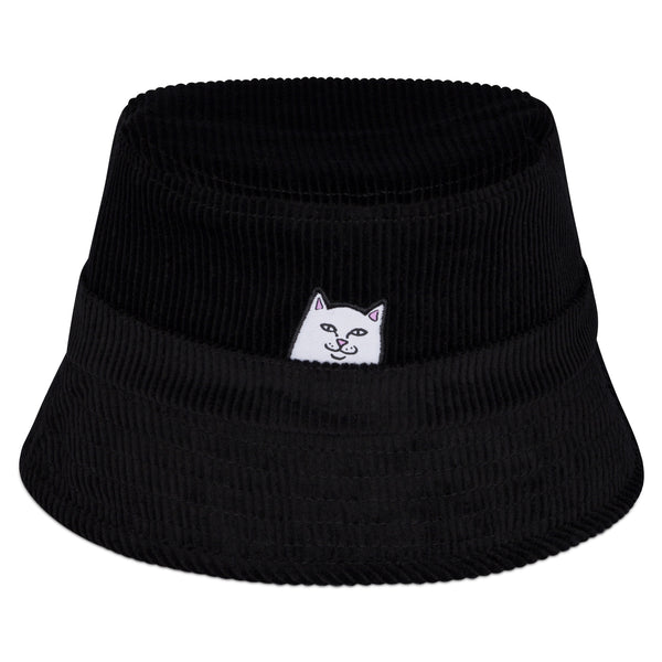 Ripndip Lord Nermal Corduroy Bucket Hat (Black)