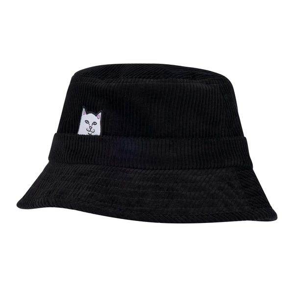 ripndip Lord Nermal Corduroy Bucket Hat (Black)