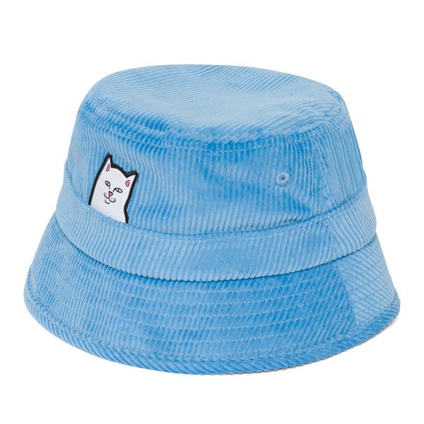 ripndip Lord Nermal Corduroy Bucket Hat (Light Blue)