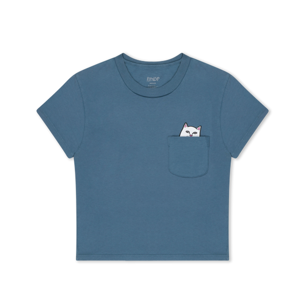 Ripndip Lord Nermal Cropped Baby Pocket Tee (Slate)