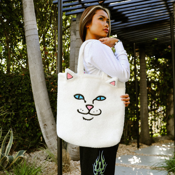 Ripndip Lord Nermal Fluffy Tote (White)
