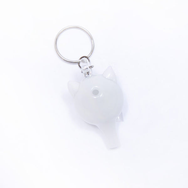Ripndip Lord Nermal Glass Carb Cap Keychain (White)