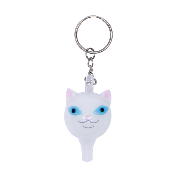 ripndip Lord Nermal Glass Carb Cap Keychain (White)