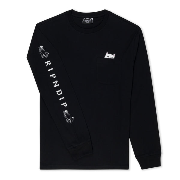 Ripndip Lord Nermal L/S Pocket Tee (Black)