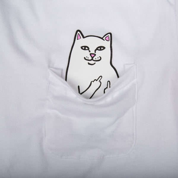 Ripndip Lord Nermal L/S Pocket Tee (White)