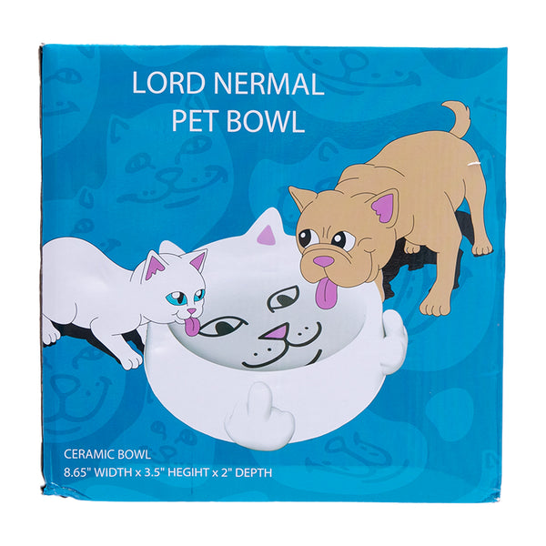 Ripndip Lord Nermal Pet Bowl (White)