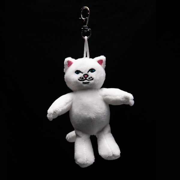 Ripndip Lord Nermal Plush Keychain (White)