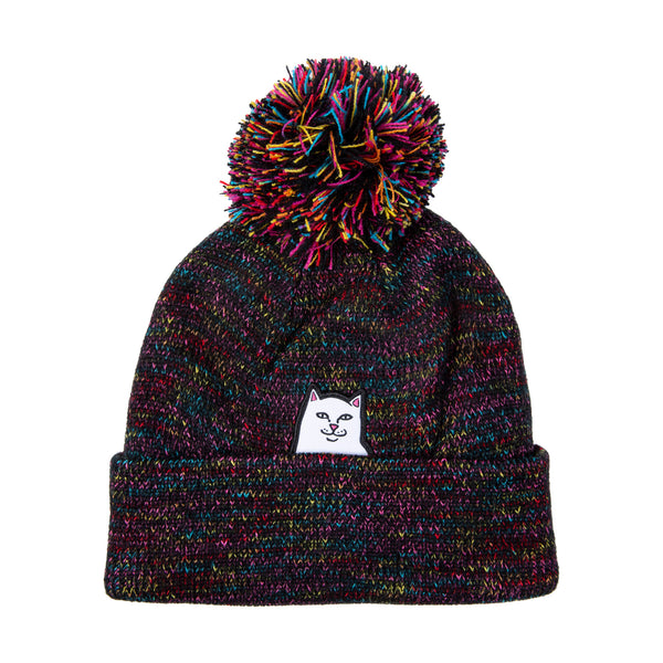 ripndip Lord Nermal Pom Beanie (Black Multi)