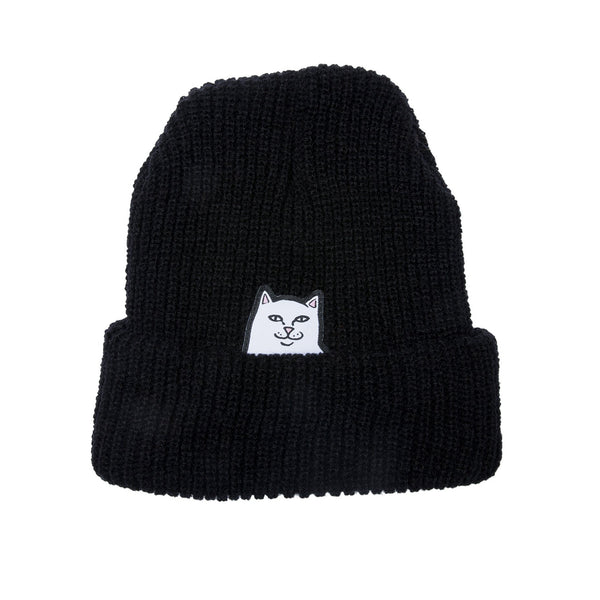 Ripndip Lord Nermal Ribbed Beanie (Black)