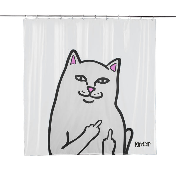 ripndip Lord Nermal Shower Curtain (Clear)