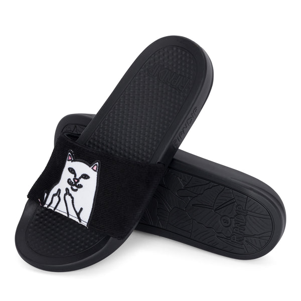 Ripndip Lord Nermal Slides (Black Corduroy)