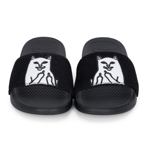 Ripndip Lord Nermal Slides (Black Corduroy)