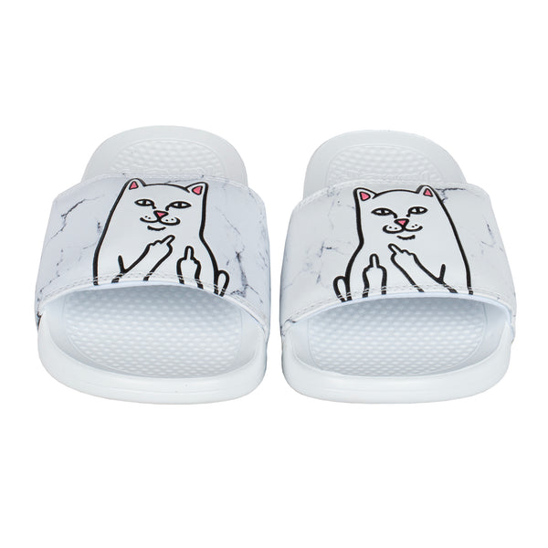 Ripndip Lord Nermal Slides (White Marble)