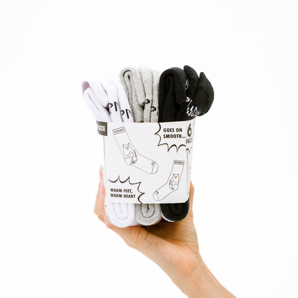 Ripndip Lord Nermal Socks 6 Pack (Multi)