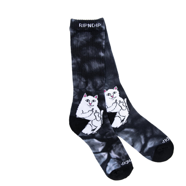 Ripndip Lord Nermal Socks (Black Tie Dye)