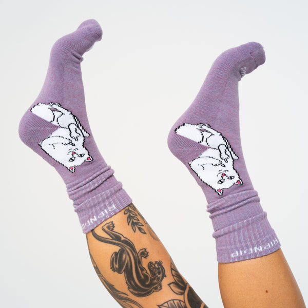 Ripndip Lord Nermal Socks (Lilac Heather)