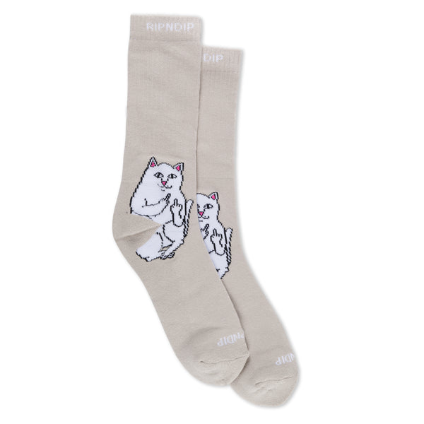 ripndip Lord Nermal Socks (Oatmeal Heather)