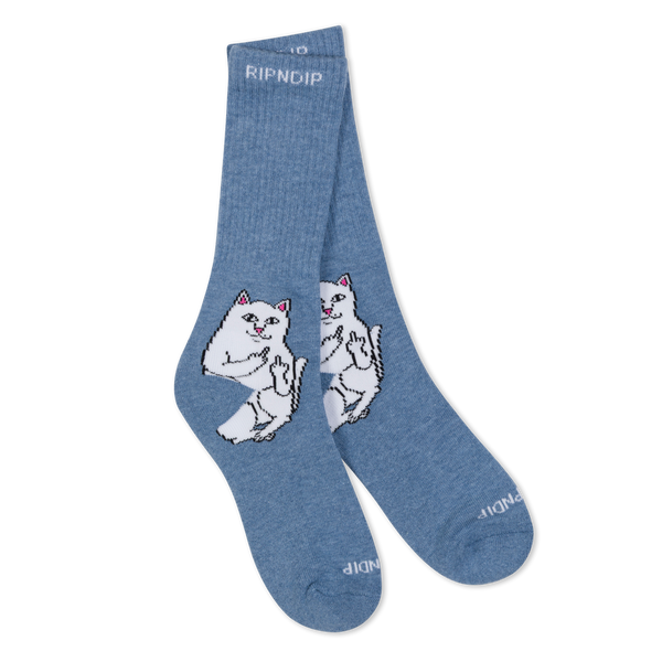 Ripndip Lord Nermal Socks (Slate Heather)