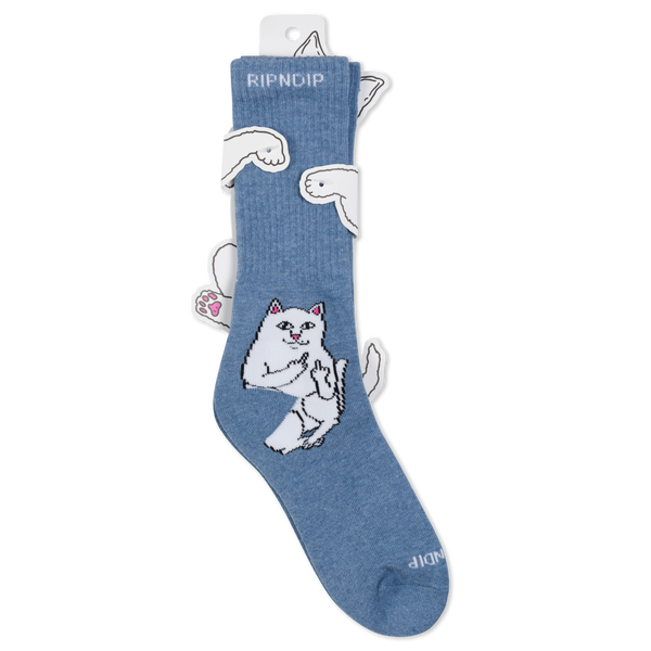 Ripndip Lord Nermal Socks (Slate Heather)