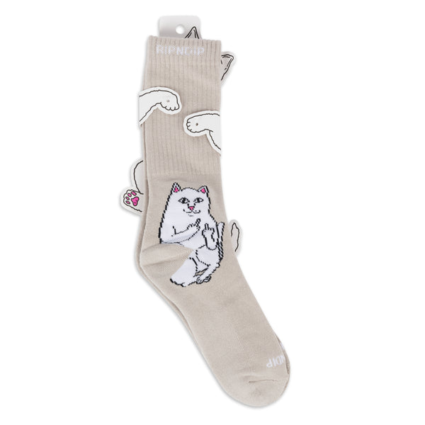 Ripndip Lord Nermal Socks (Warm Gray)