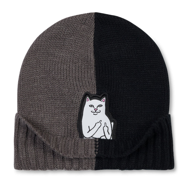 Ripndip Lord Nermal Split Beanie (Charcoal / Black)