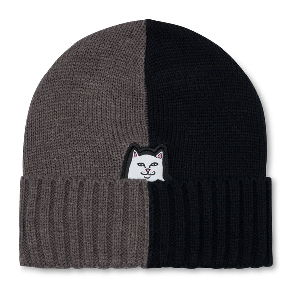 ripndip Lord Nermal Split Beanie (Charcoal / Black)