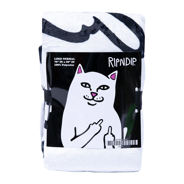 Ripndip Lord Nermal Throw Blanket (Black)