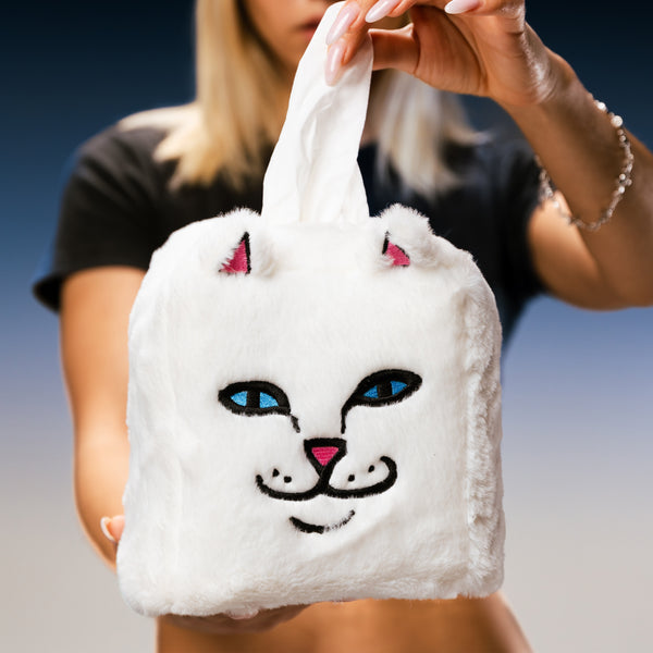 Ripndip Lord Nermal Tissue Box Cover (White)