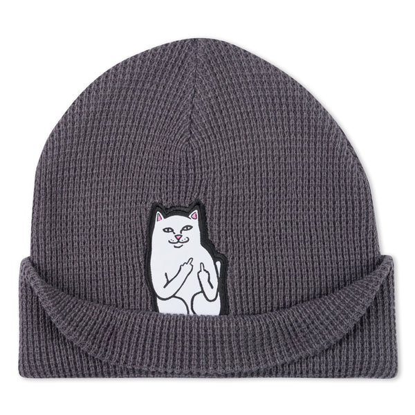 Ripndip Lord Nermal Waffle Knit Beanie (Charcoal)