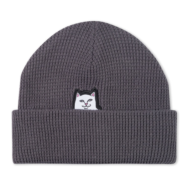 ripndip Lord Nermal Waffle Knit Beanie (Charcoal)