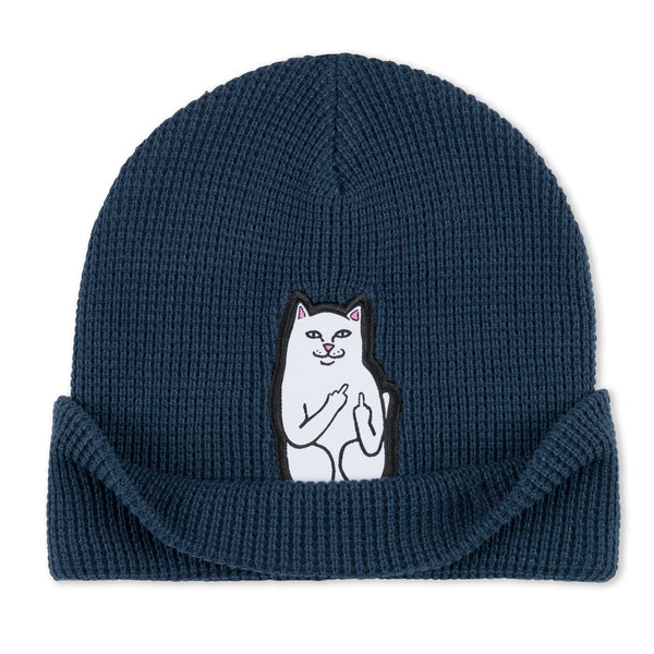 Ripndip Lord Nermal Waffle Knit Beanie (Navy)