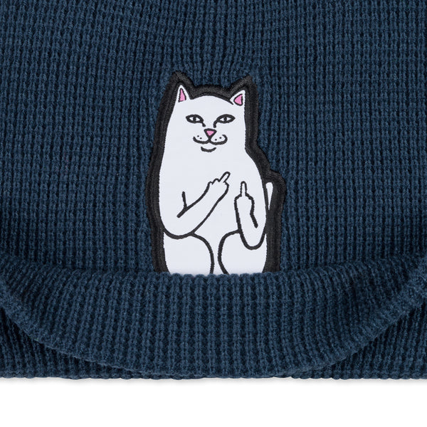 Ripndip Lord Nermal Waffle Knit Beanie (Navy)