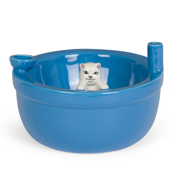 ripndip Lord Nermal Wake And Bake Cereal Bowl (Blue)
