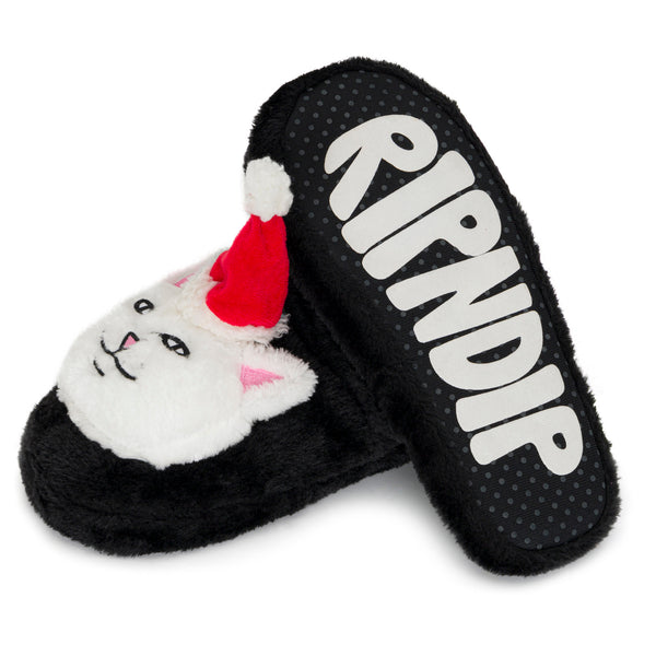 Ripndip Lord Santa Fuzzy House Slippers (Multi)