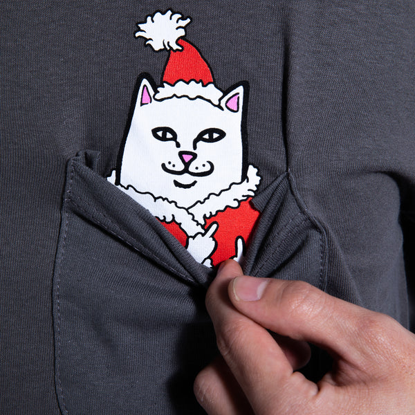 Ripndip Lord Santa Pocket Tee (Charcoal)