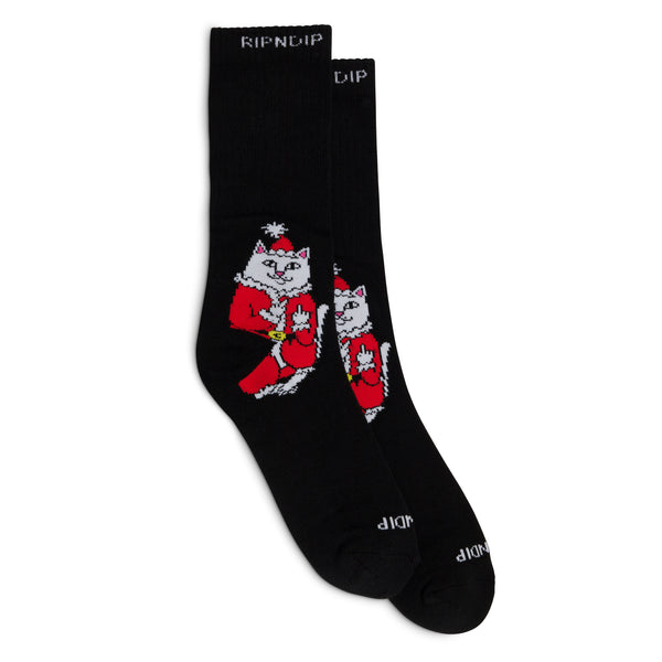Ripndip Lord Santa Socks (Black)