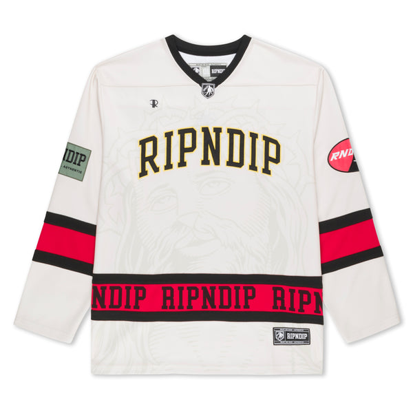 ripndip Lord Savior Hockey Jersey (Off White)